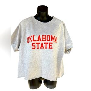CHICKA-D Vintage gray Orange Oklahoma State Cowboys Sweatshirt Womens Large used